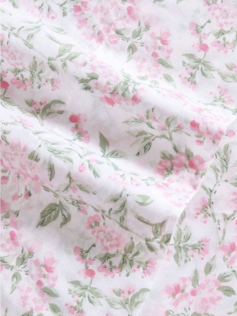 Laura Ashley Blossom Bliss Pink Floral Twin 3 Pc Cotton Sheet Set NWT